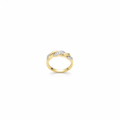Gold & Diamond Twisted Ring