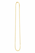 10k gold Cuban link chain necklace on white background