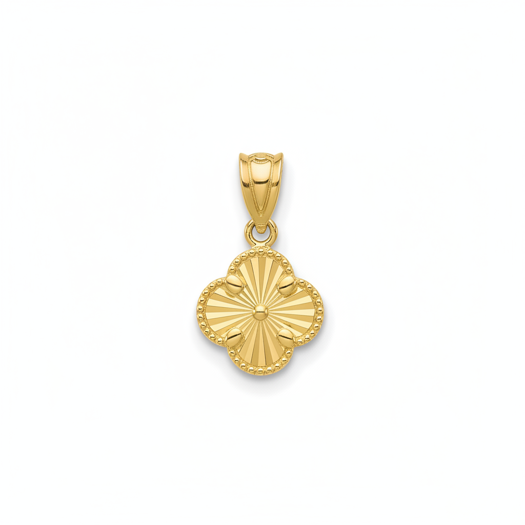 Sunburst Clover Pendant
